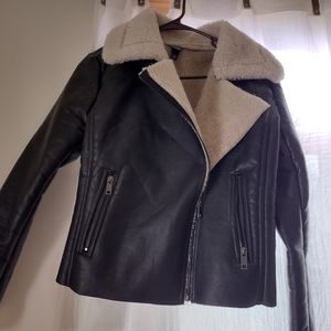 Aviator jacket pleather